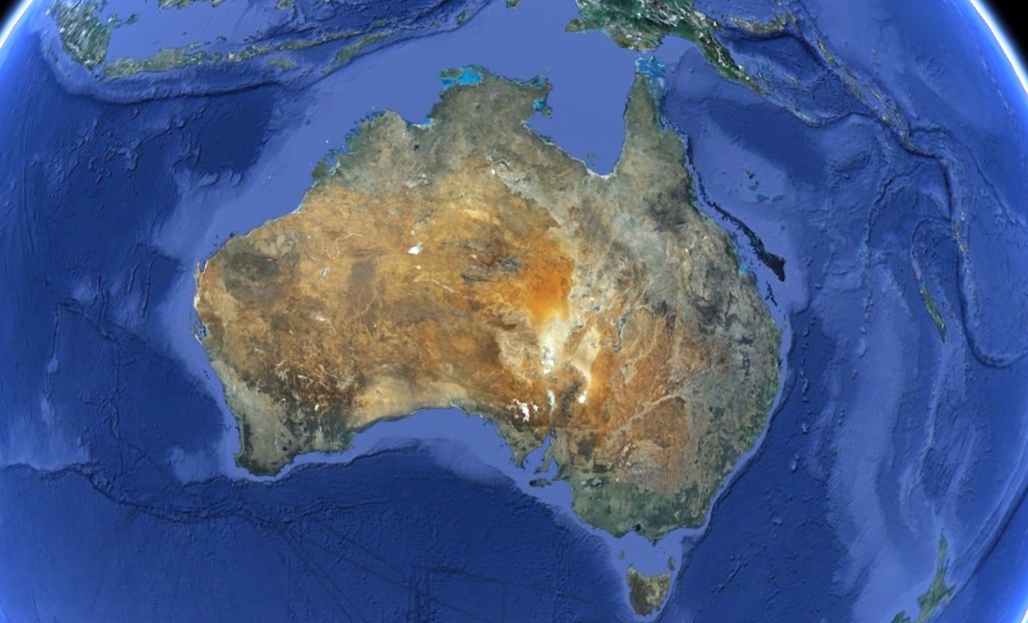 фото австралии из космоса